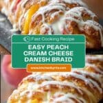 Peach Cream Cheese Braided Danish Recipe