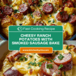 Cheesy Ranch Potatoes and Smoked Sausage Recipe