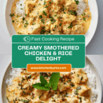Creamy Smothered Chicken and Rice Recipe