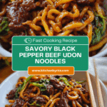 Simple Black Pepper Beef Udon Recipe