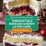Russian Cherry Layer Cake Recipe