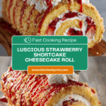Homemade Strawberry Shortcake Cheesecake Roll Recipe