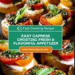 Caprese Crostini Recipe (Canapés) Recipe