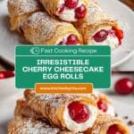 Cherry Cheesecake Egg Rolls Recipe