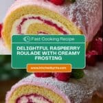 Biskvit Raspberry Roulade (Roulette) Cake Recipe – Рулет Recipe