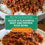 Beef and Pepper Rice Bowl Recipe