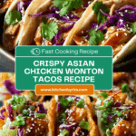Crispy Asian Chicken Wonton Tacos Recipe