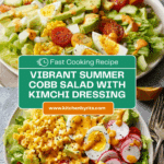 End of Summer Cobb Salad with Creamy Carrot-Kimchi Dressing Recipe