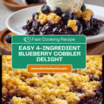 4 Ingredient Blueberry Cobbler Recipe