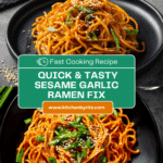 10 Minute Sesame Garlic Ramen Noodles Recipe