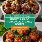 Honey Garlic Turkey Meatballs Recipe