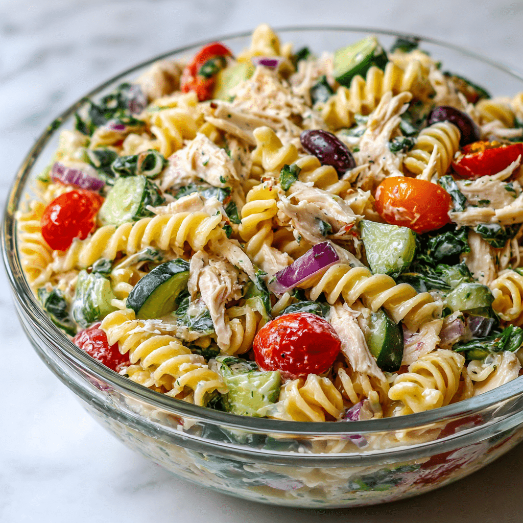 en Pasta Salad | Healthy Lunch Meal Prep Recipe