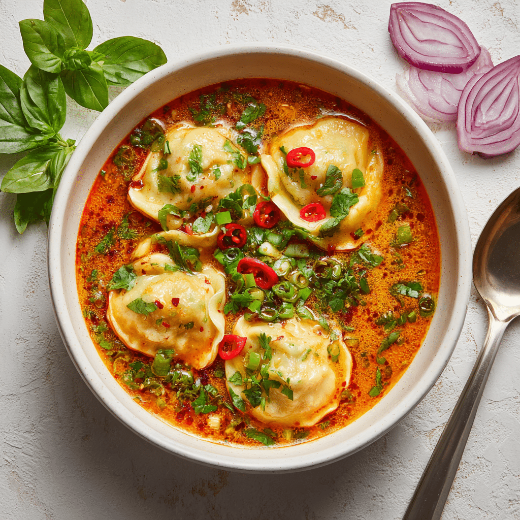 Red Curry Dumpling Soup Recipe