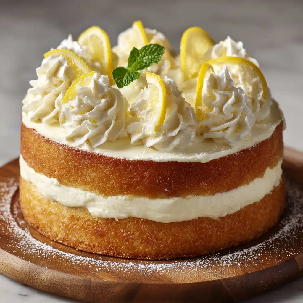Top 1 Italian Lemon Cream Cake : Irresistible and Luscious Recipe - Recipe Image