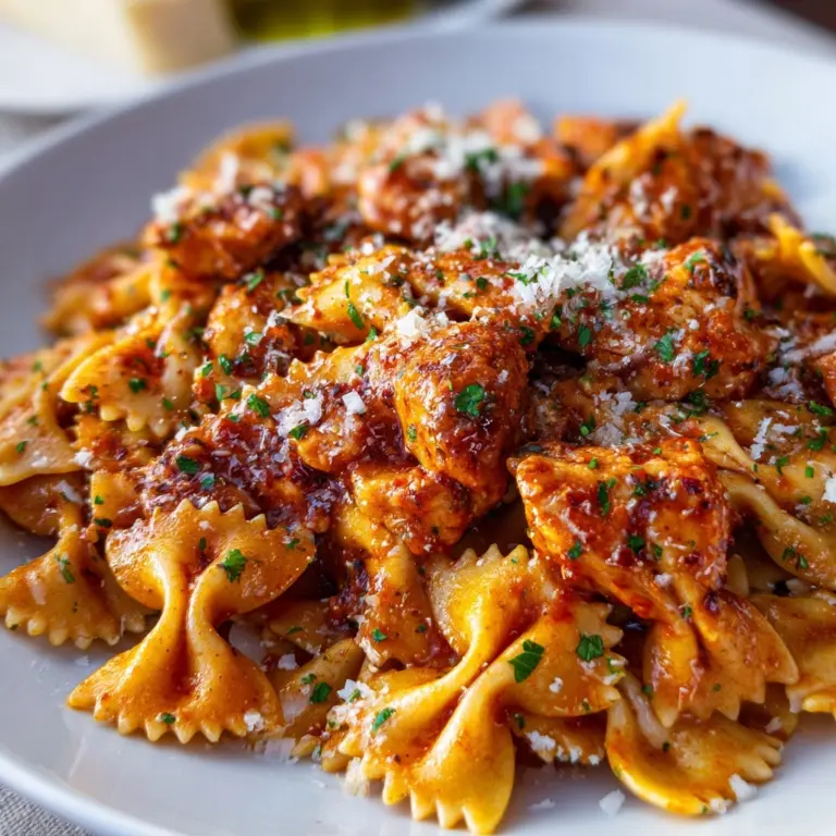 Skillet Bruschetta Chicken Pasta Recipe
