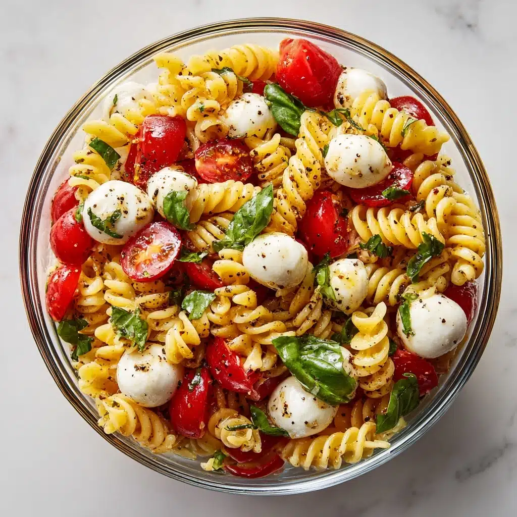 Creamy Caprese Pasta Salad Recipe