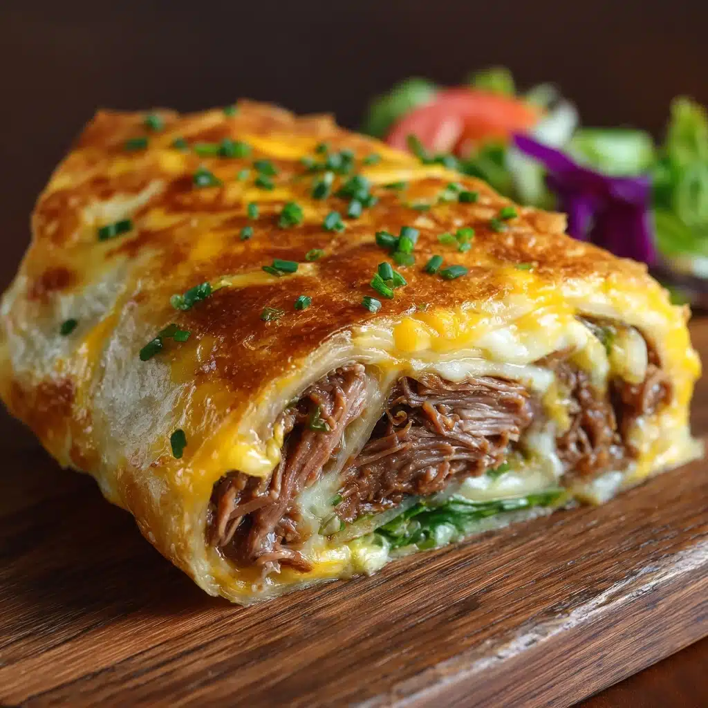 Garlic Butter Beef Cheeseburger Rollups Recipe - Recipe Image