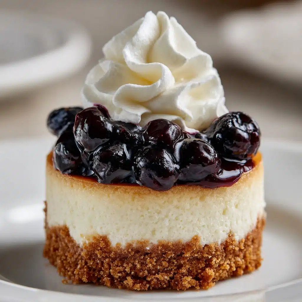 Juicy Mini Lemon Blueberry Cheesecakes Recipe - Recipe Image