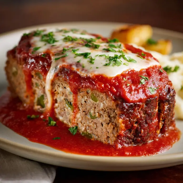 Stuffed Italian Meatloaf Recipe
