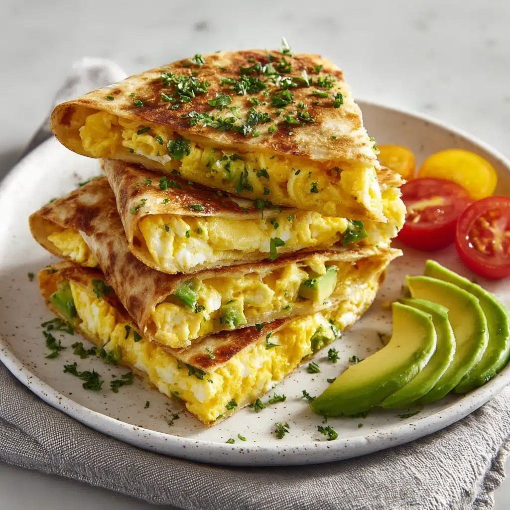 Egg & Avocado Breakfast Quesadilla Recipe - Recipe Image
