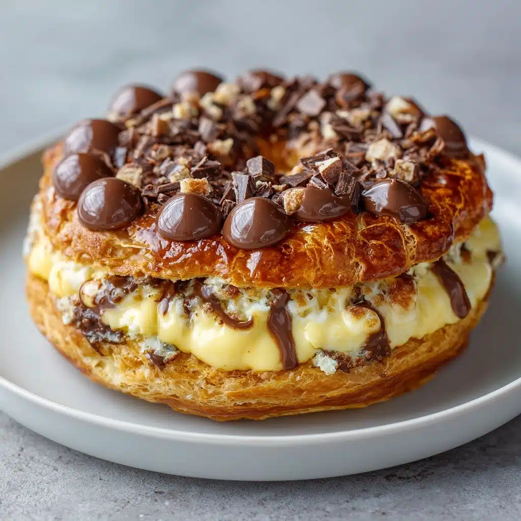 Decadent Chocolate Croissant Breakfast Bake Recipe - Recipe Image