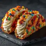 Fruity Pebbles Cheesecake Tacos Recipe