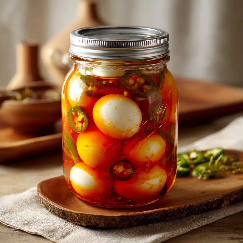 Spicy Cajun Pickled Quail Eggs Recipe - Recipe Image