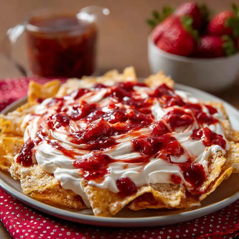 Strawberry Cheesecake Nachos Recipe