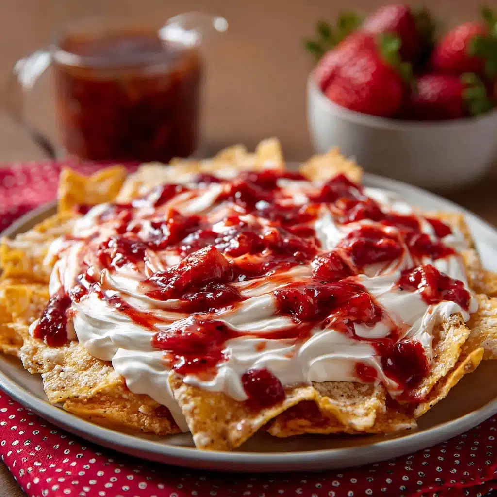 Strawberry Cheesecake Nachos Recipe - Recipe Image