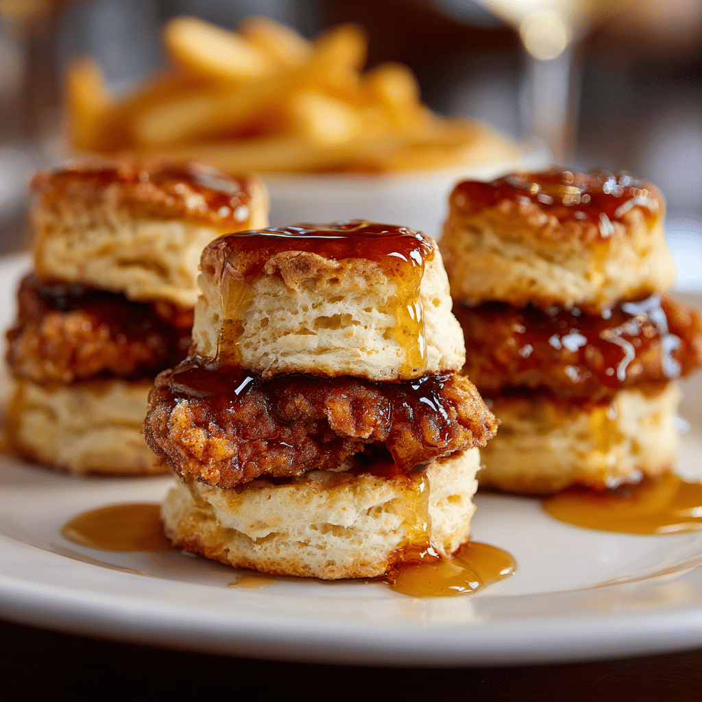 Hot Honey Chicken Biscuits Recipe - Recipe Image