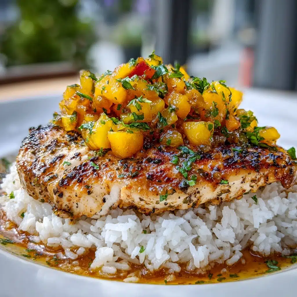 Grilled Chicken with Peach Chipotle Sauce Recipe