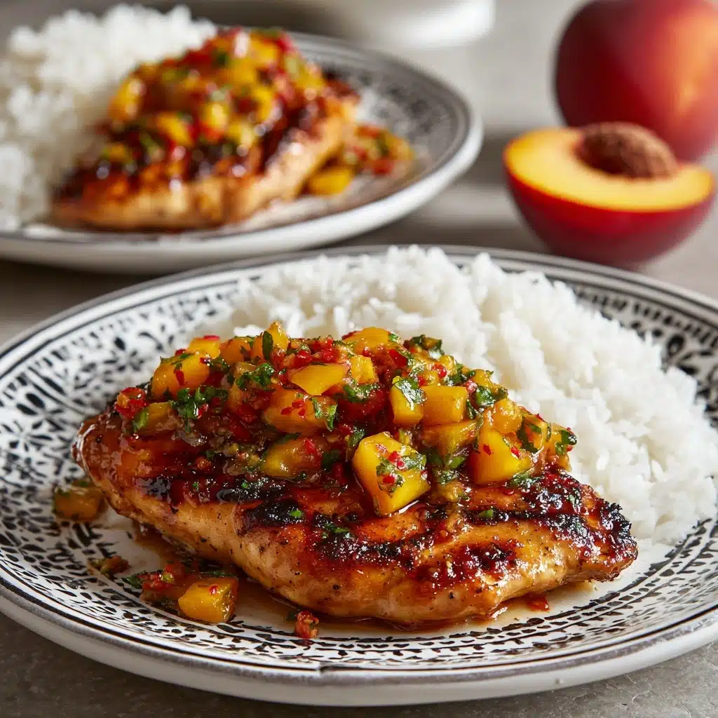 Grilled Chicken with Peach Chipotle Sauce Recipe - Recipe Image