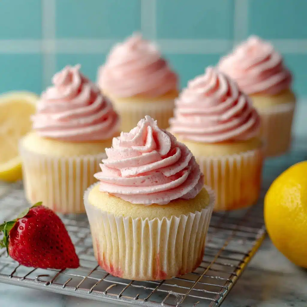 Strawberry Lemonade Cupcakes Recipe - Recipe Image