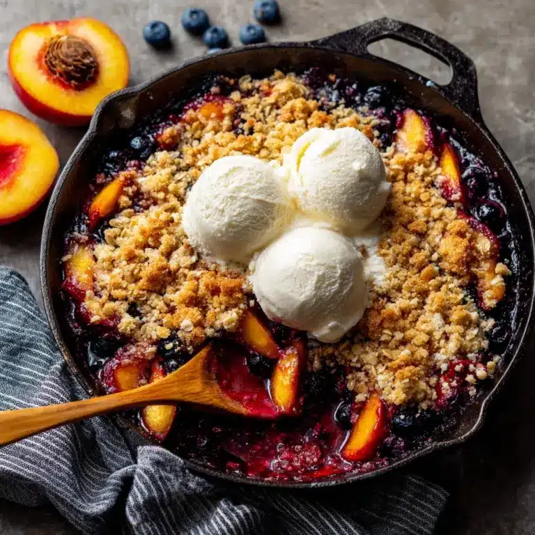 Blueberry Peach Crumble Recipe