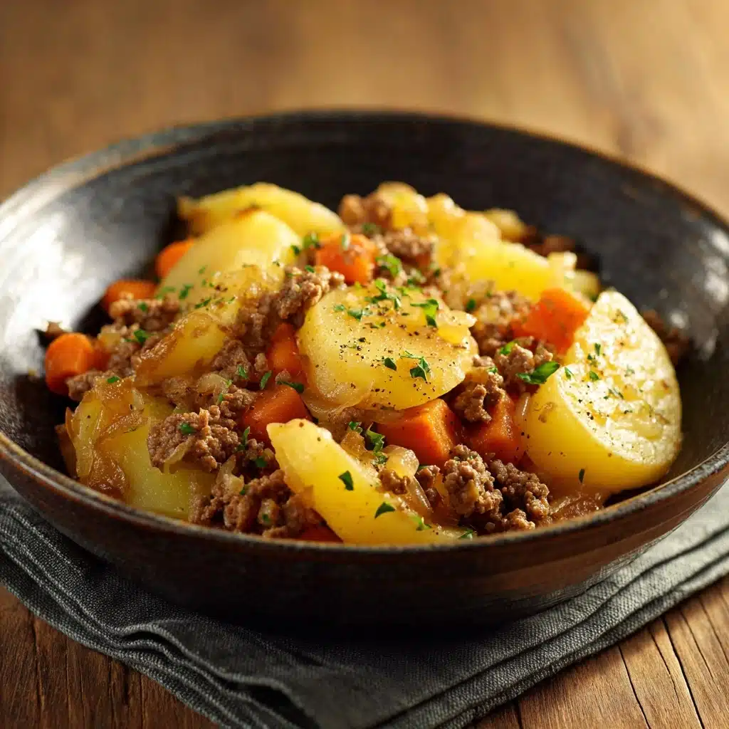Hobo Casserole Rustic Ground Beef and Potato Bake Recipe