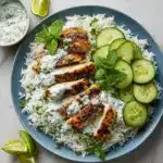 Dump-and-Bake Chicken Tzatziki with Rice Recipe