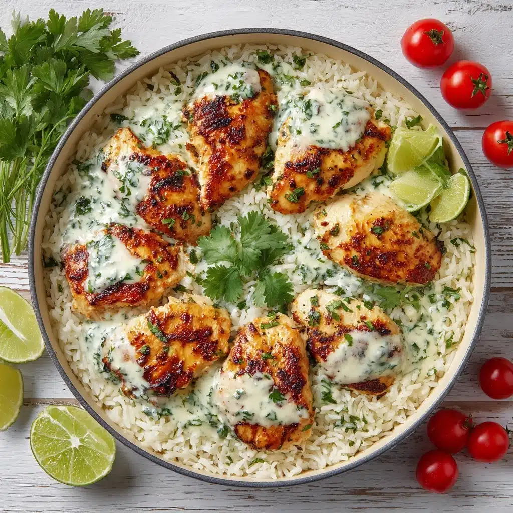 Dump-and-Bake Chicken Tzatziki with Rice Recipe - Recipe Image