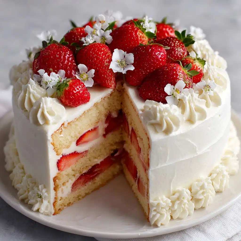 Strawberry Vanilla Cake Recipe - Recipe Image