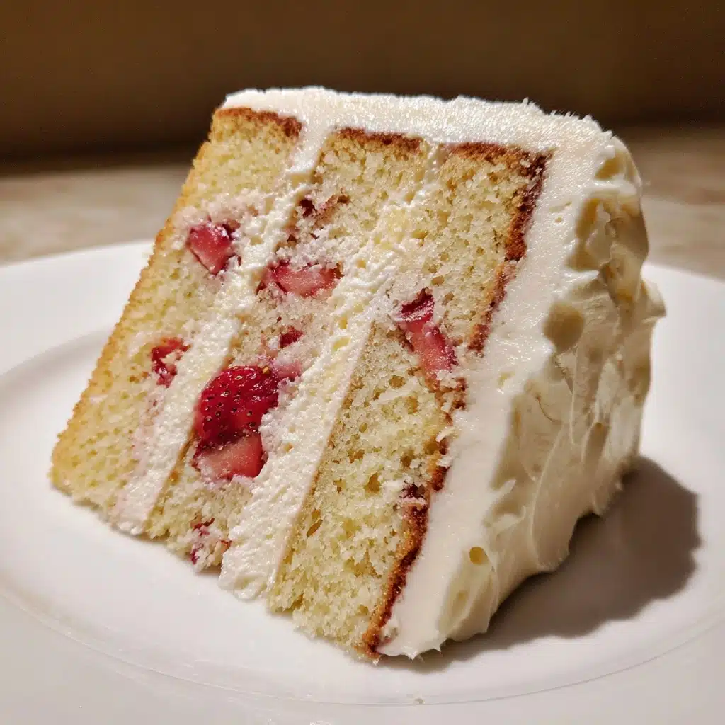Strawberry Vanilla Cake Recipe - Recipe Image