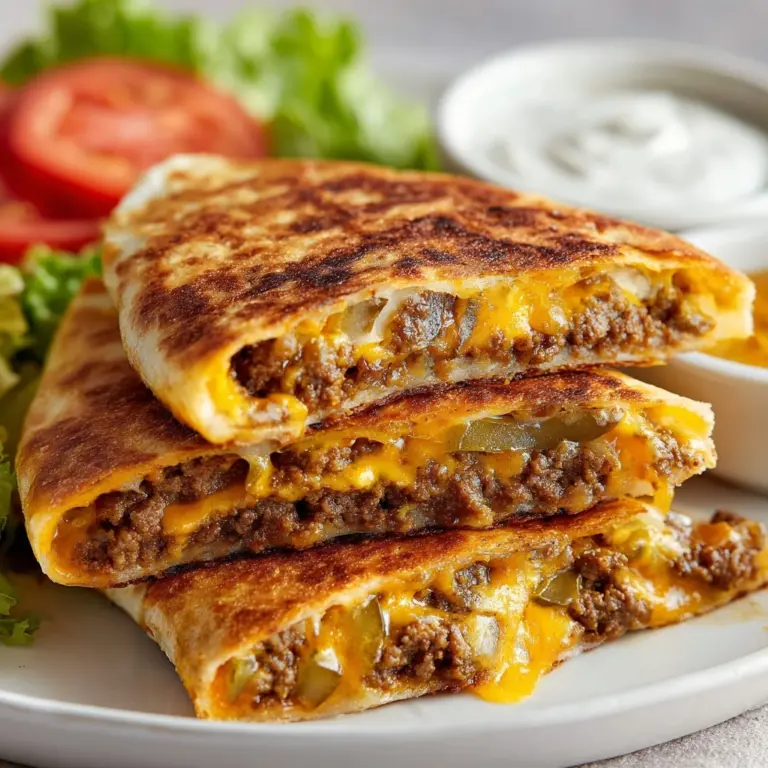Cheeseburger Quesadilla Recipe