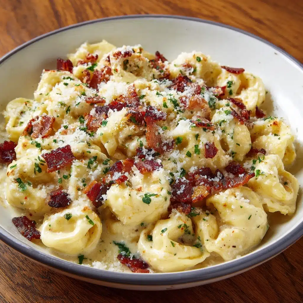 Creamy Tortellini Carbonara Recipe - Recipe Image