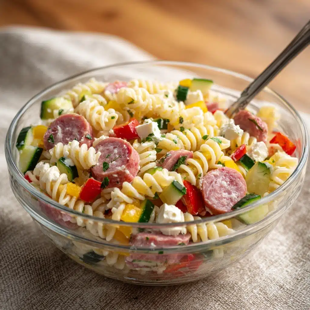 High Protein Italian Pasta Salad Recipe - Recipe Image