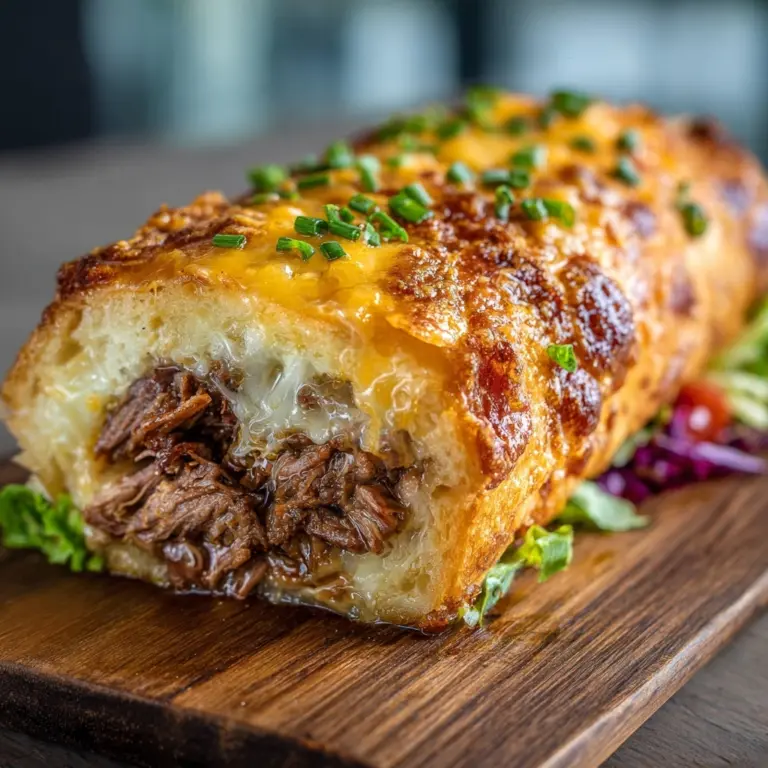 Garlic Butter Beef Cheeseburger Rollups Recipe