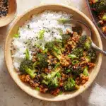 Honey Sriracha Ground Chicken and Broccoli Recipe
