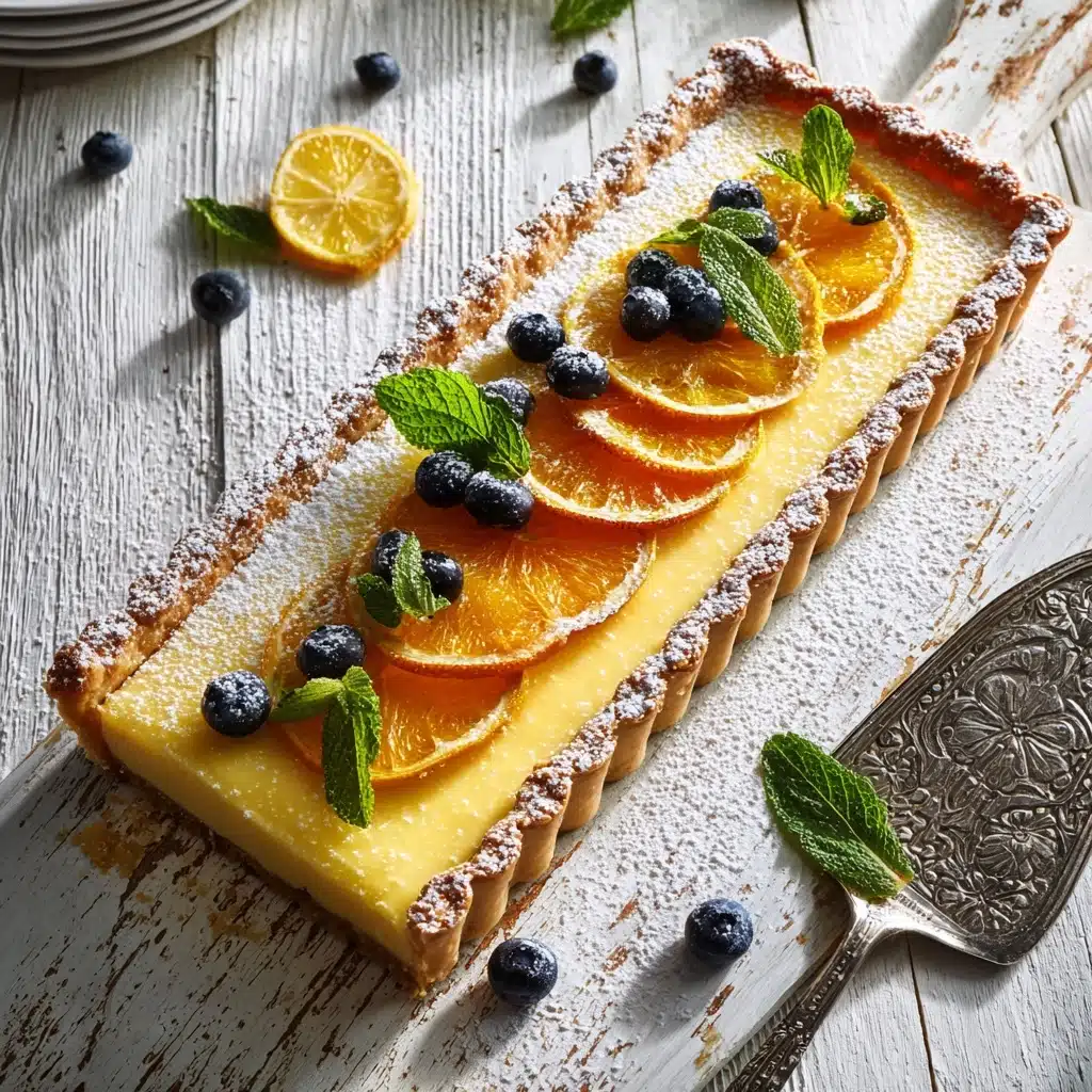 Italian Lemon Mascarpone Tart Recipe - Recipe Image
