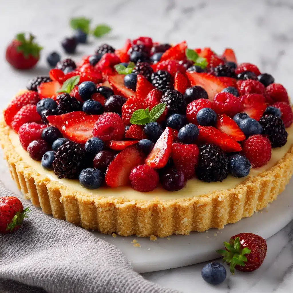 Fruit Custard Tart Recipe - Recipe Image