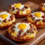 English Muffin Breakfast Pizza Recipe
