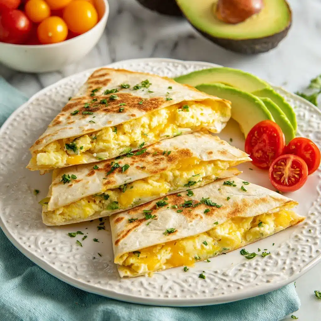 Egg & Avocado Breakfast Quesadilla Recipe