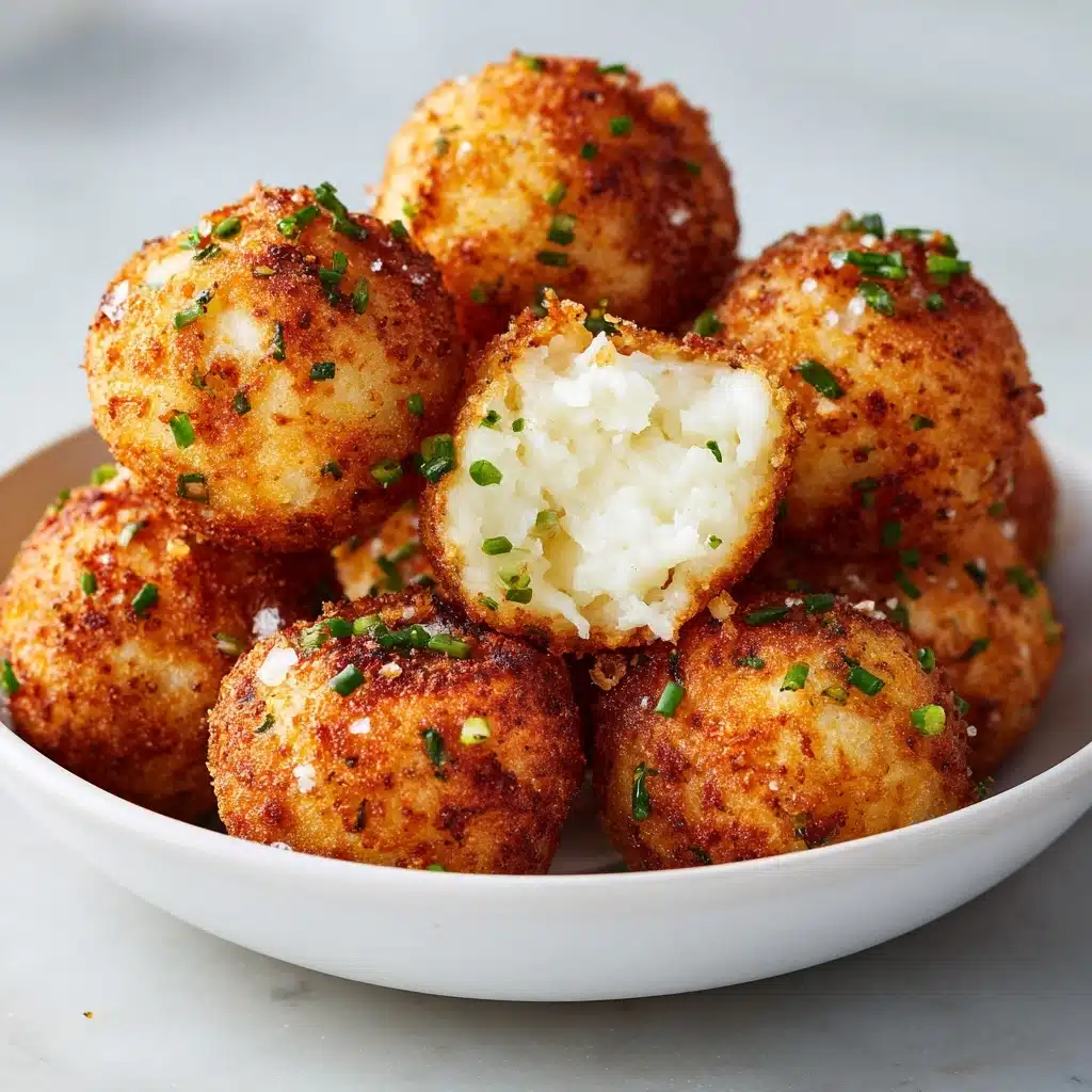Air Fryer Cheesy Mashed Potato Balls Recipe