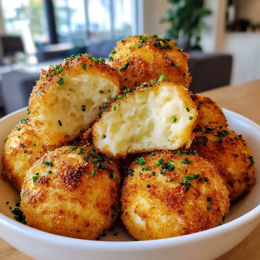 Air Fryer Cheesy Mashed Potato Balls Recipe - Recipe Image